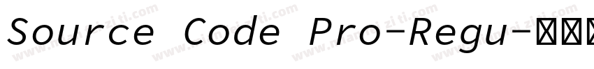 Source Code Pro-Regu字体转换